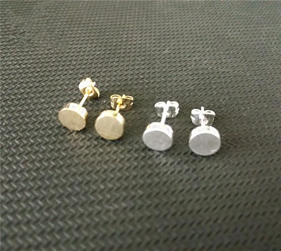 Simple Tiny Round Disc Earrings Woman Daily Wear Jewelry Fashion Simple Tiny Round Disc Earrings Woman Daily Wear Jewelry Fashion Gold Silver Plated Stainless Steel Christmas Gifts Jewellery In Stud From