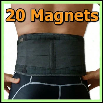 

Double Adjust Back Pain Relief Waist Support 20pcs Magnets New Promotion Sports Back Support Brace Belt Lumbar Lower Waist Y020