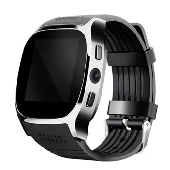 

Women Men Unisex T8 Bluetooth Smart Watch With Camera Facebook Whatsapp Support SIM TF Card Call Smartwatch For Android Phone