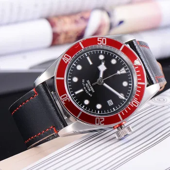 

Men Watch Top Brand Luxury Automatic Mechanical Watch sport waterproof swim Leather Military Watches Clock Men Relojes Masculino