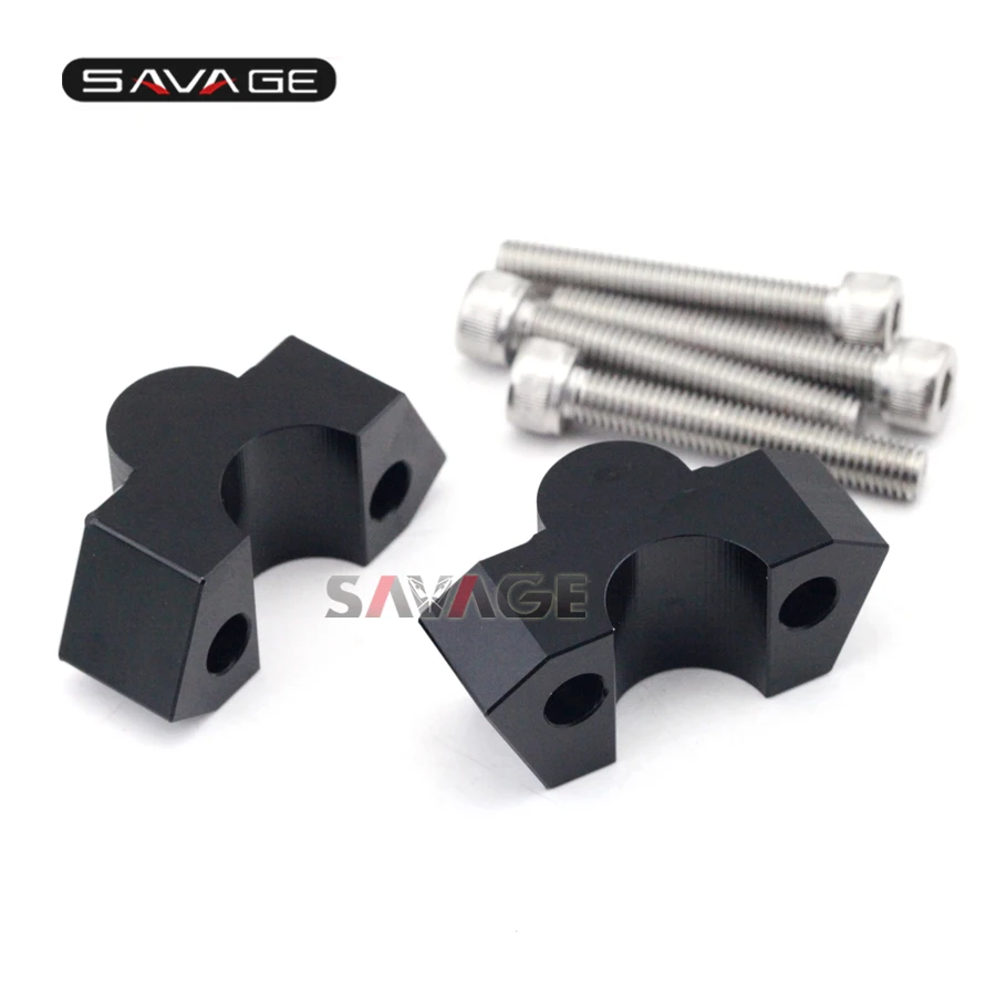 

For KAWASAKI Z250 Z300 Z800 Motorcycle CNC Aluminum Handlebar Bar Riser Height 20mm Black