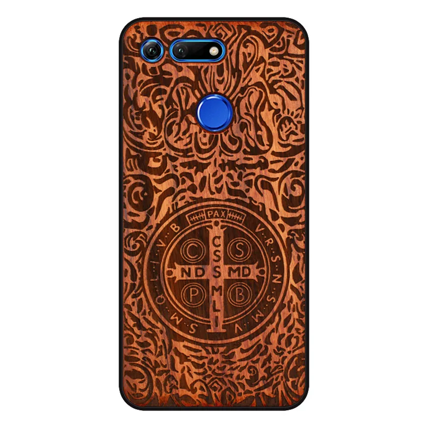 BOOGIC Original Wood Phone Case For Huawei Honor View 20 V20 V10 Wood +TPU Cover For Honor 8x Play 10 Ultra-Thin Wooden Coque (11)