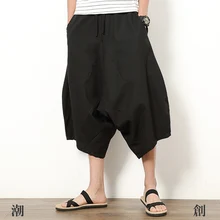 Maxi 5XL модные хлопковые тайские шорты мужские свободные льняные шаровары Непальские семь широкие Большие размеры пляжные шорты летние