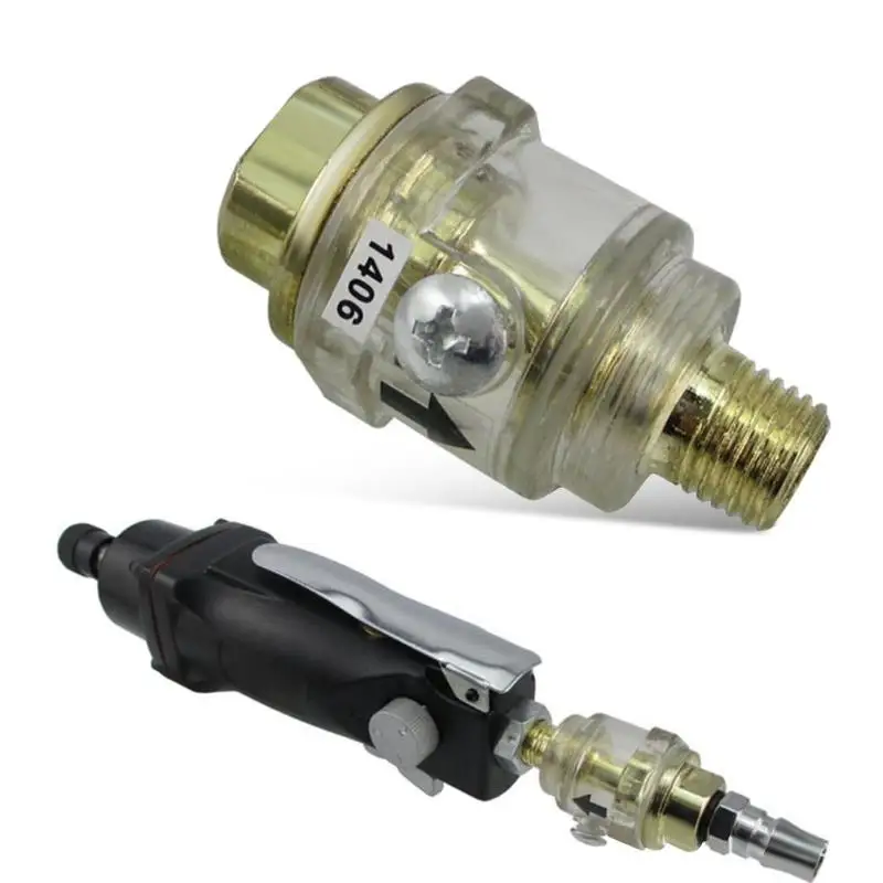 

Hardware Automatic Mini In-line Oiler Lubricator Pneumatic Tool Air Compressor Pipe for intake port of general pneumatic tools