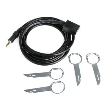 

New Useful For FORD Focus Mondeo 6000CD Aux In Input Adapter Cable Lead iPod MP3 + Removal Keys