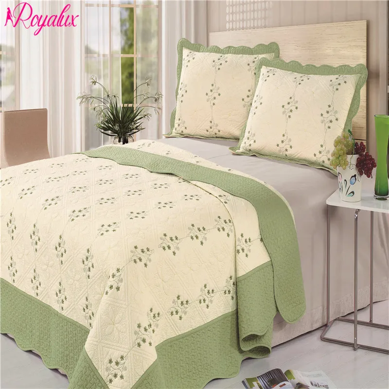 Бренд &quotRoyalux&quot 230*250 Покрывало Хлопок Стеганное На Кровать Двуспальную с