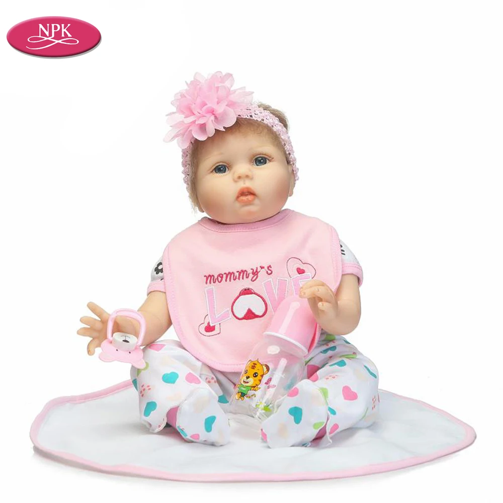

NPK Soft Silicone Reborn Baby Doll Play House Game Toy Lifelike Handmade Girl Dolls Children Gift Realista Babies Bonecas Menina