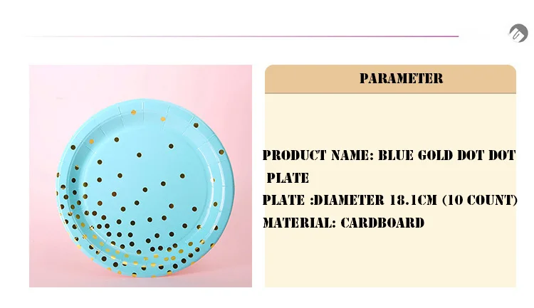 FANLUS Value Pack Cupcake Toppers Picks- Various Themes (7 inch Party paper plate with Gold Foil 10 PCS Stars& Sparkles Theme) (30)