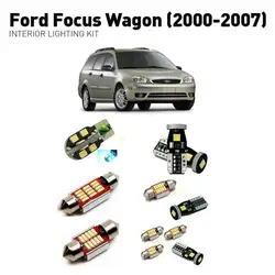 Светодиодные Внутренние огни для Ford focus wagon 2000-2007 17 шт. Led Автомобильные фары комплект освещения автомобильные лампы Canbus