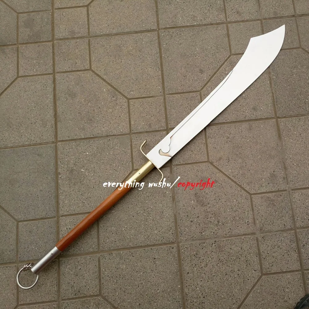 Zhanmadao Wushu длинное оружие Pudao PoDao с двумя ручками Dadao