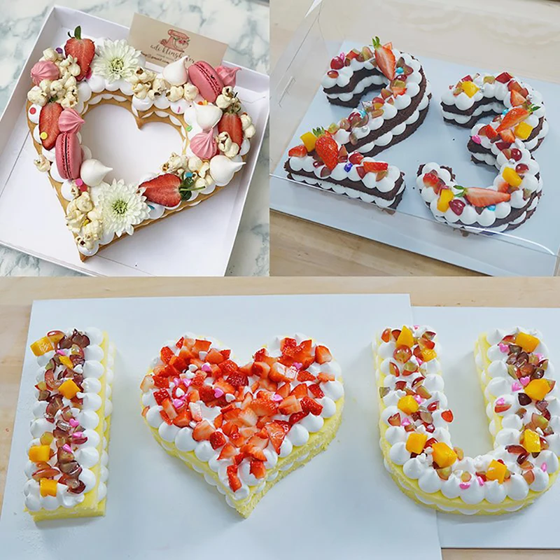 Цифровой надписью Форма акриловая для выпечки тортов 2019 украшения кухня Выпечка