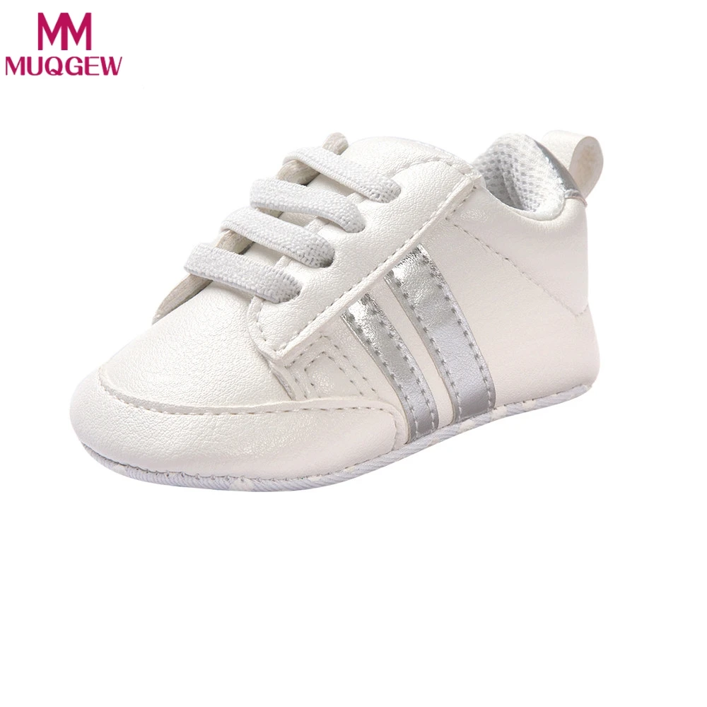 

3Colors PU leather Baby sports shoes girls boys First Walkers Soft Bottom 2018 Fashion Newborn Shoes Non - Slip Bebe