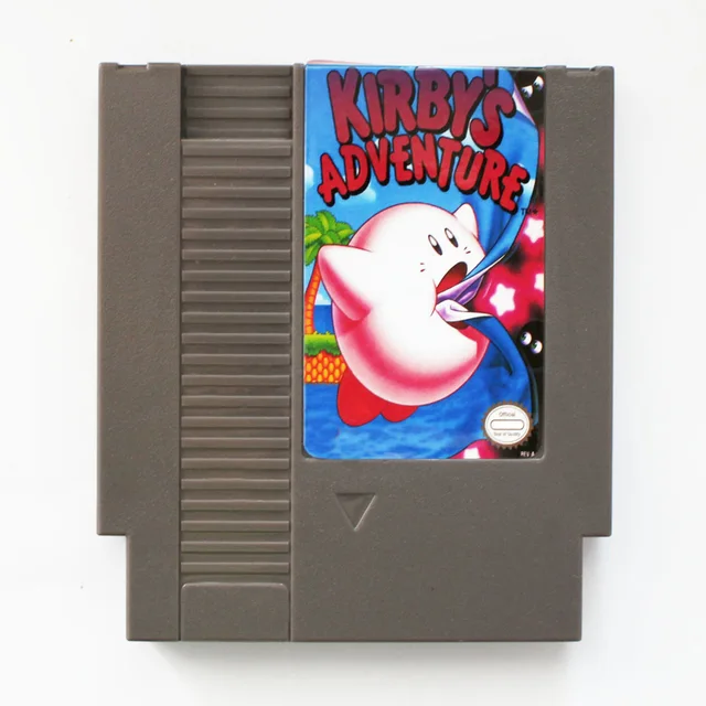 kirby s adventure 72 pins game card for 8 bit game player in memory