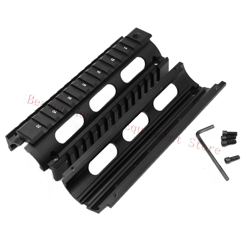 6.7 Металл дюймов AR-15 M4 Handguard Carbine RIS Quad Rail picatinny монтажа 3 отверстия тактический страйкбол винтовки Шестерни пистолет Интимные аксессуары