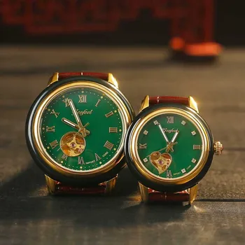 

2020 Real Mechanical Watches, Fashion Business Man Hollow Out Hetian Jade Table Logo Can Be Customized Processing