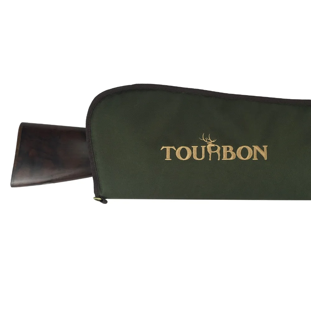 2015 Tourbon Tactical Green Nylon Shotgun Slip Soft Padded Gun Protection Bag Gun Carrying Case for Hunting Wholesales