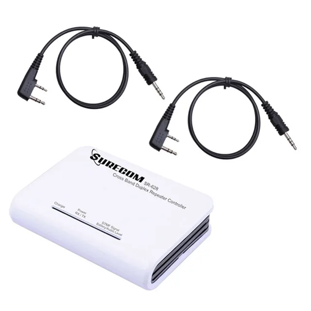 Surecom SR-628 Cross Band Duplex Repeater Controller for Walkie talkie Two way radio With K1 plug connection cables included