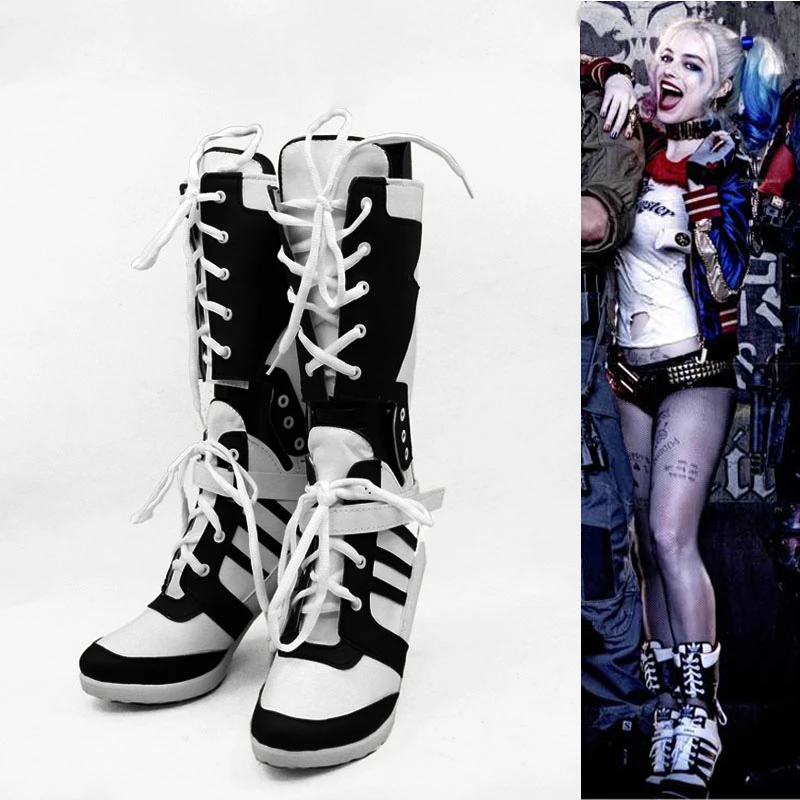 Batman escuadrón suicida Harley Cosplay disfraces botas Zapatos de tacón alto Unisex personalizado envío gratis|harley quinn boots|boots harley quinnshoes harley quinn - AliExpress