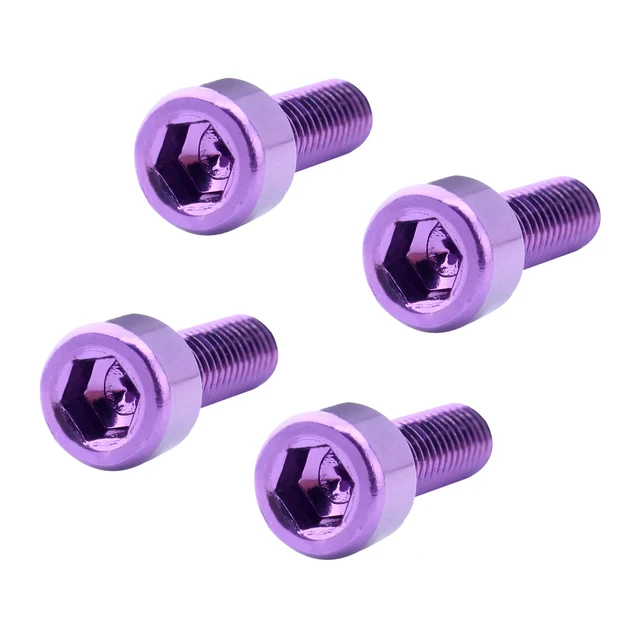 4 Pieces Water Bottle Cage Bolts Holder Screws Hex Socket Screws Aluminum Alloy Bicycle Accessories 7 Colors 3