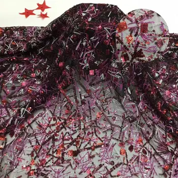 

nice looking feather embroidery tulle mesh lace fabric Sophia-7.3206 with good quality for party dress