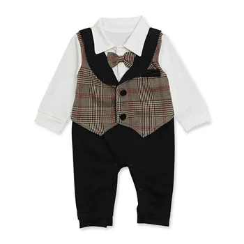 

Fashion Baby Boys Clothes Boy Romper Cotton Long Sleeve Boys Gentle Romper Infant Newborn Clothing