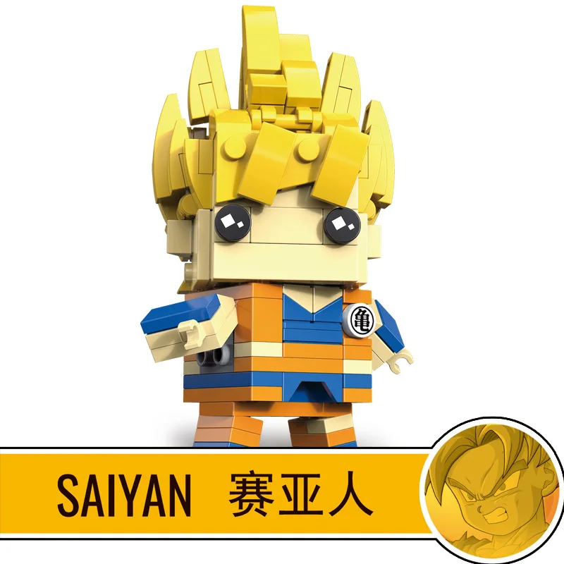 Brickheadz фигурки Dragon Ball Z Мастер Роши Jackie Chun Super Heros строительные блоки наборы детские игрушки совместимы