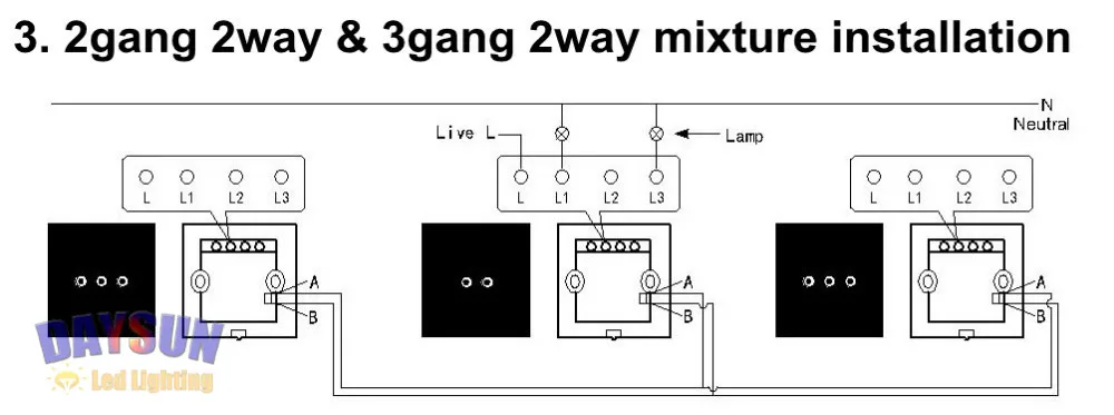 2Gang 2Way настенный выключатель с дистанционным управлением AC110V-265V умный сенсорный переключатель дома, отеля, светильник выключатель Роскошный белый/черного цвета с украшением в виде кристаллов Стекло Панель