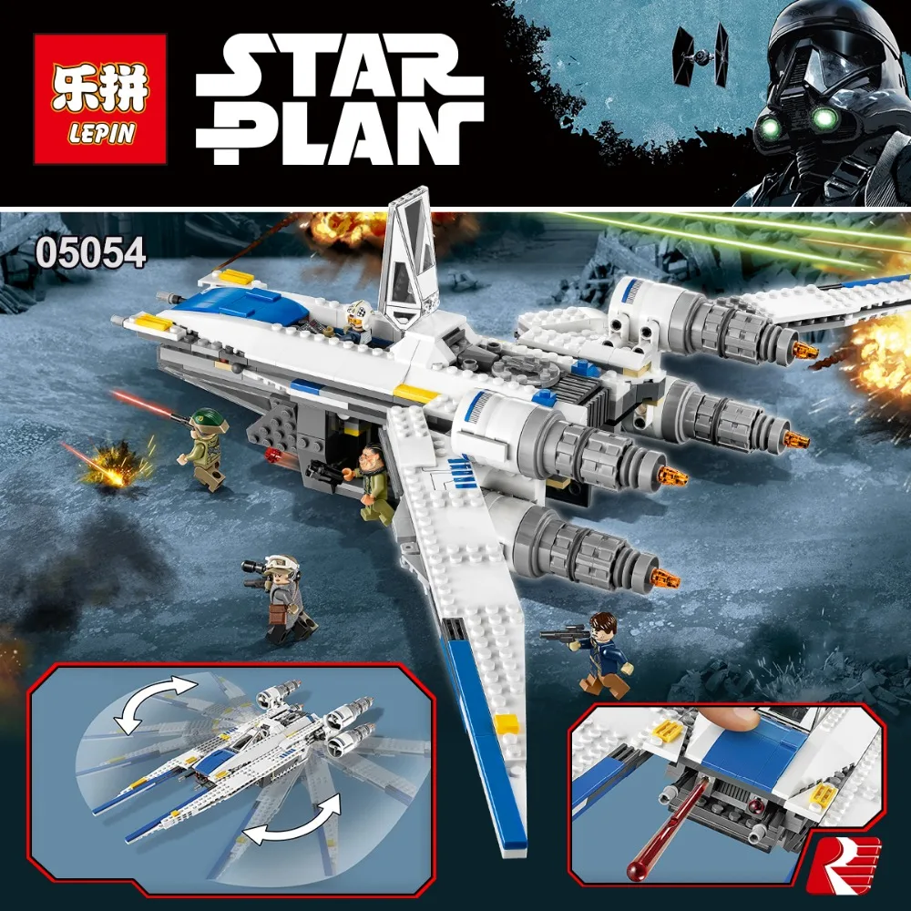 

New 679pcs Lepin 05054 Star War Series Rebel U wing fighter jets Building Blocks Bricks Model Toys 75155 Boys Gifts