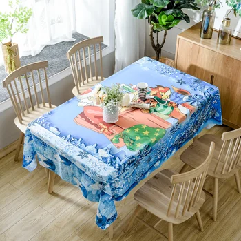 

Fashion tablecloth cute style printing multi-function rectangular tablecloth home kitchen decoration 3D tablecloth