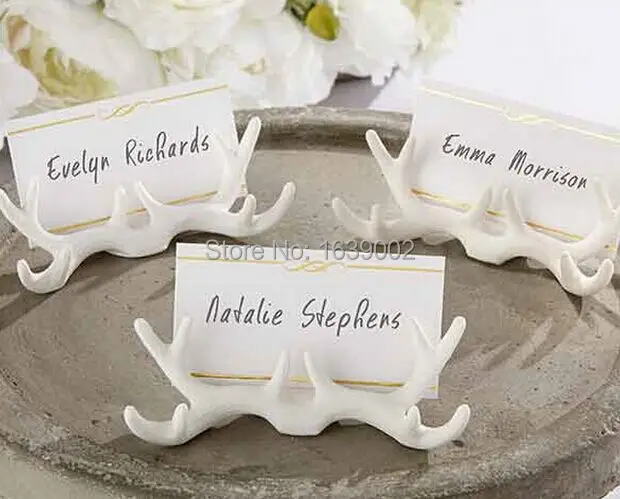 Just Arrival Antler Place Card Holder funny table decoration Free shipping 24pcs | Дом и сад