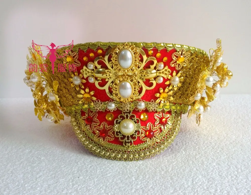 Legend of ZhenHuan Red Wedding Hair accessory queen hat Qing Dynasty Princess or Empress