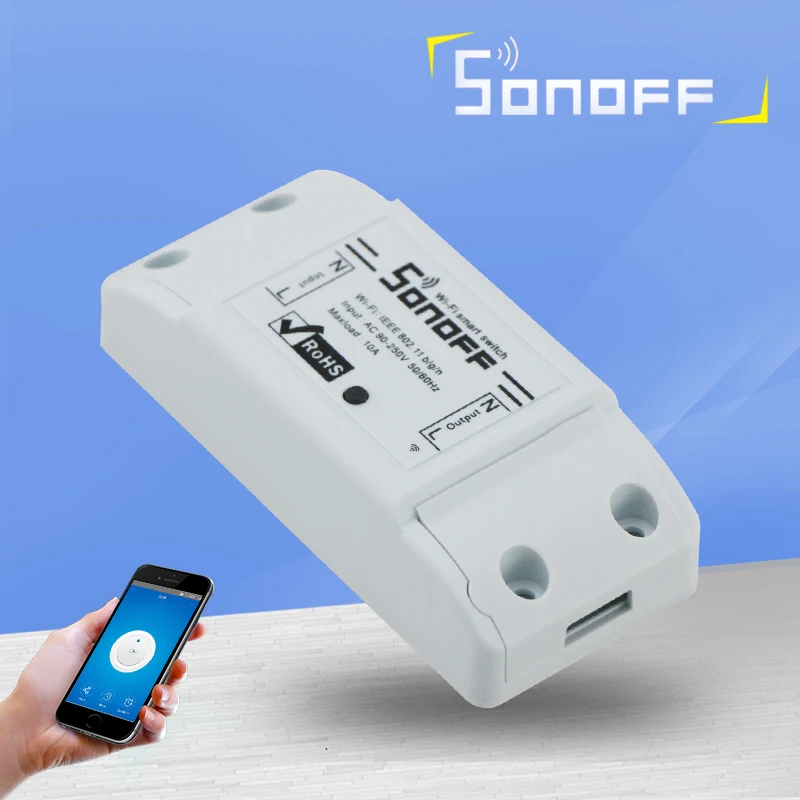 

ITEAD Sonoff Wifi Switch Intelligent WiFi Wireless Remote Control 433mHz RF Wifi Switch Smart Home Automation Light Switch