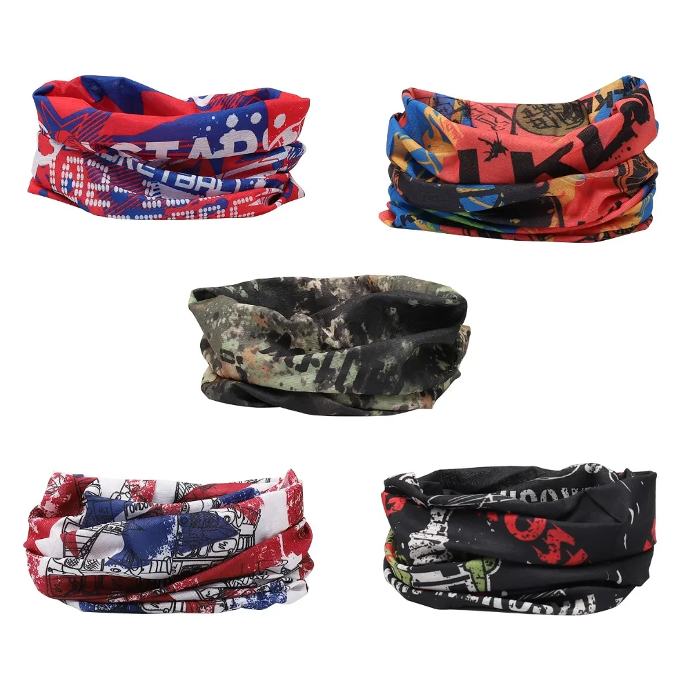 

Multifunctional Headwear Seamless Breathable 5pcs,Magic Headband Stretchy Quick Dry Bandana Scarf with UV Resistance for Running