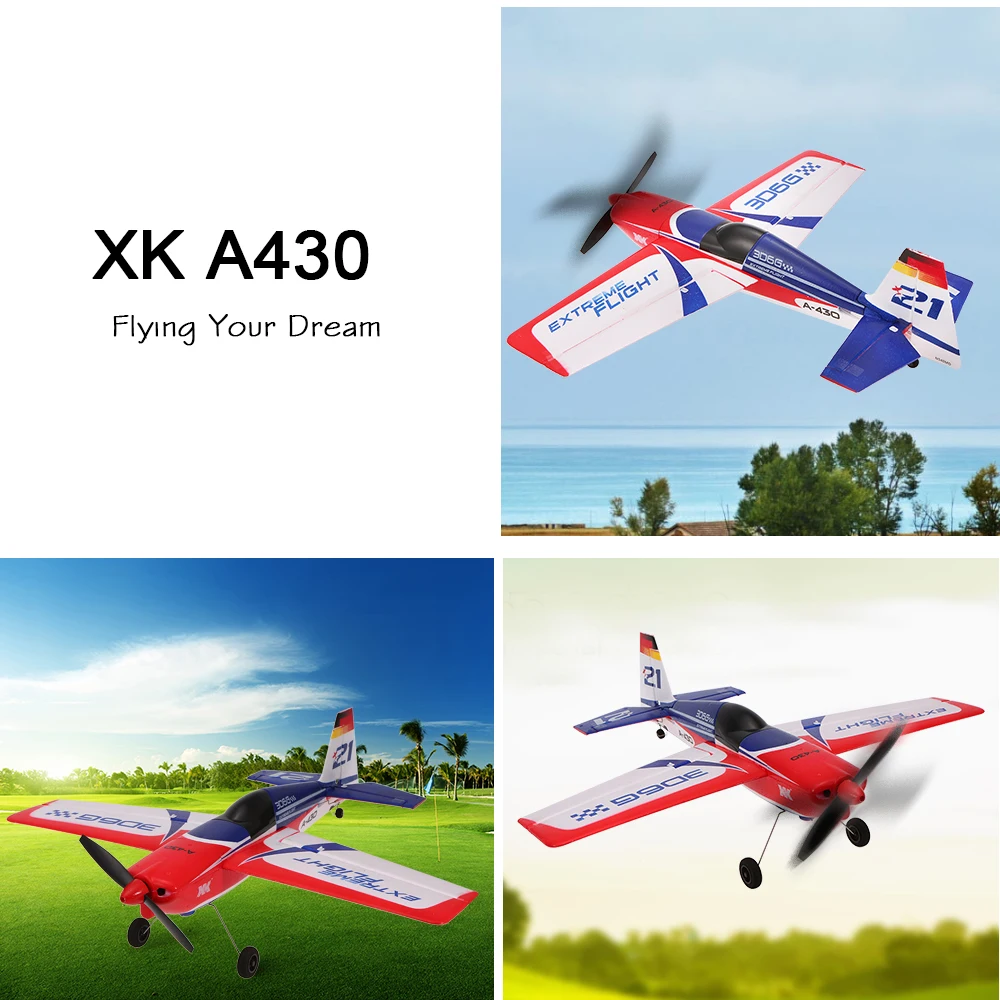 Wltoys XK A430 2 4G 5CH бесщеточный мотор 3D6G Системы RC самолет 430mm размах крыльев EPS для