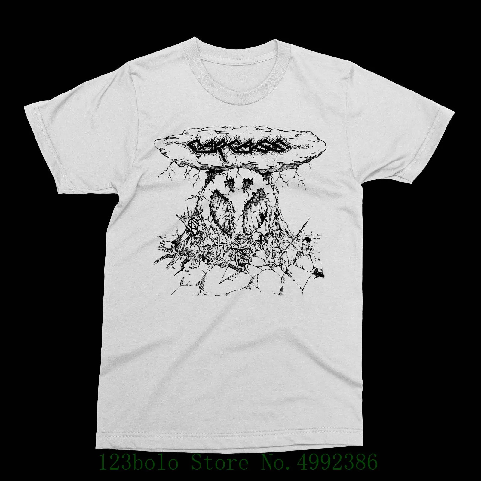 

Carcass - Peace Bomb Shirt , Cannibal Corpse , Death , Napalm Death , Metal Tee , Rare Male Battery Funny Cotton Tops