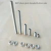 5pcs/lot M8 Allthread Hollow Threaded Rod tube  Zinc plated with M8 nuts  hollow Tubes Lighting Accessories Free Shipping ► Photo 1/6