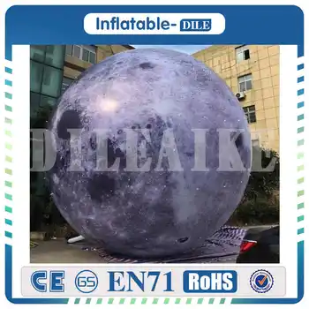 

inflatable moon ball Artificial moon simulation moon included LED Light, air pump, use for Big Party,festival celebra