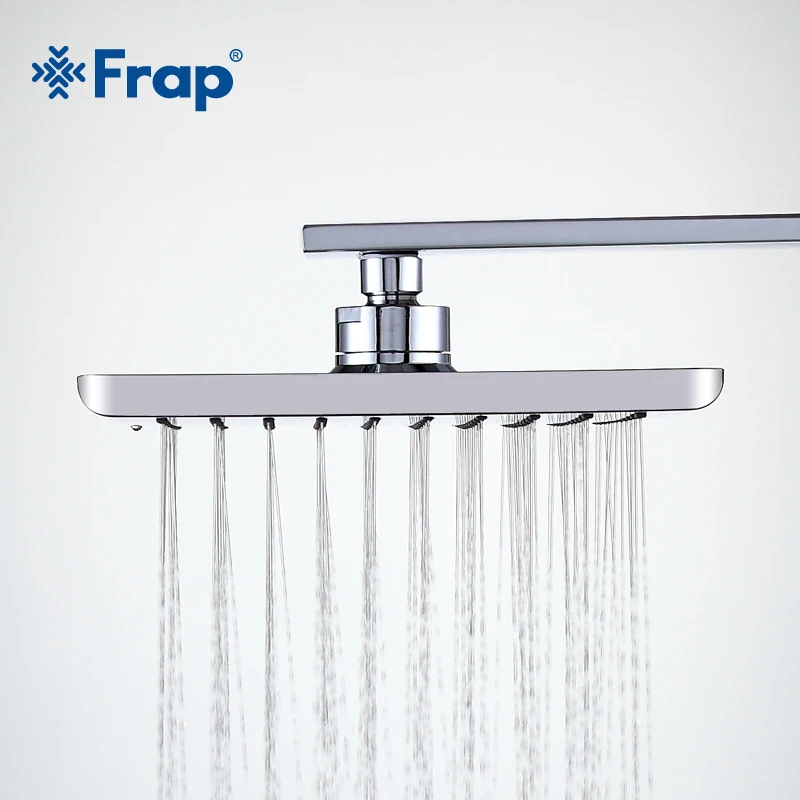 

FRAP New Arrival 215*215mm Bathroom ABS shower head top water saving Overhead rain shower F001-20
