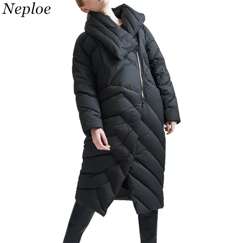 Lâche Nouvelle Neploe Amérique Gamme Plumes Femmes Mode Color Hiver 65910 De Haut Manteau Épais Long Europe 2019 Photo Parkas Doudoune RRPOqwp