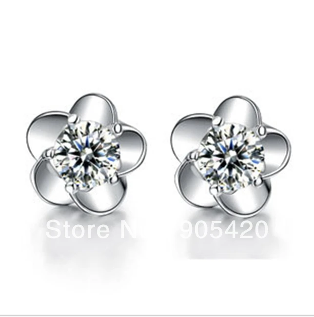 

OMH wholesale fashion jewelry flowers stud earrings EH661