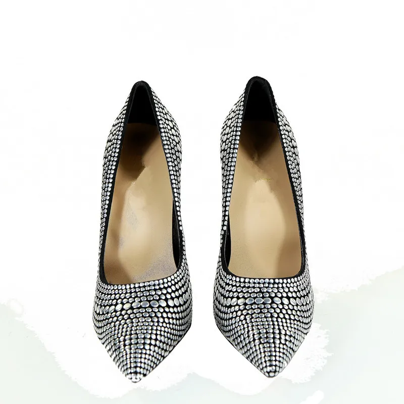 Altos Talón Superior Oficina Señora Calidad Metal Mujeres Negro Fiesta Stilettos De Zapatos Marca Del Nueva Bombas Brillo Lentejuelas Novia Tacones qF8zxRnIw