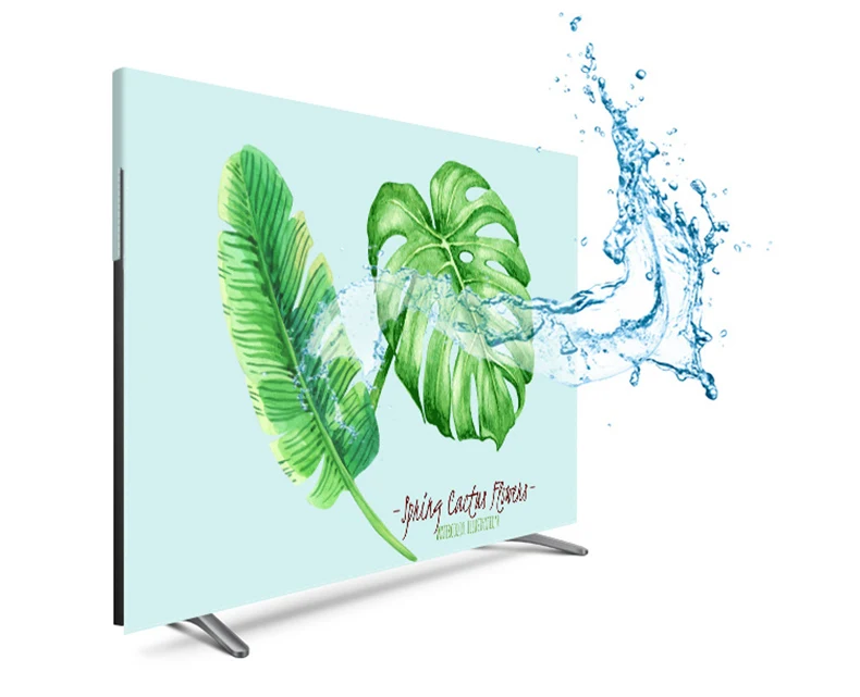 Сделанный на заказ 1"-80" 22 дюймов 75 дюймов экран lcd tv PC чехол декоративный капюшон занавес пальмовый листья кактус Фламинго водонепроницаемый зеленый