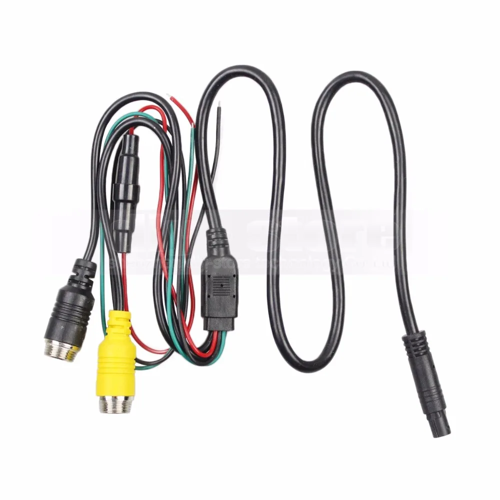 DIYSECUR 2 x 4pin Ночное видение камера заднего вида CCD комплект+ AC/DC 12 V-24 V 7 дюймов TFT ЖК-дисплей монитор Системы для автобус
