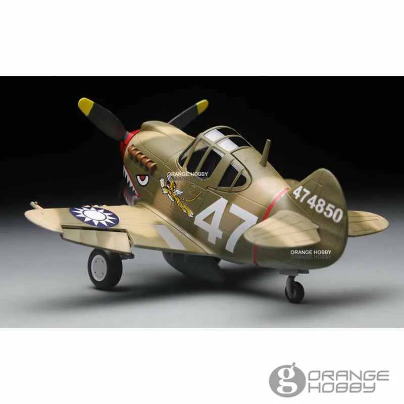 OHS Тигр модель TT002 Q Versin Curtiss P40 WarHawk и пилот сборки ВВС Модель Строительство Наборы