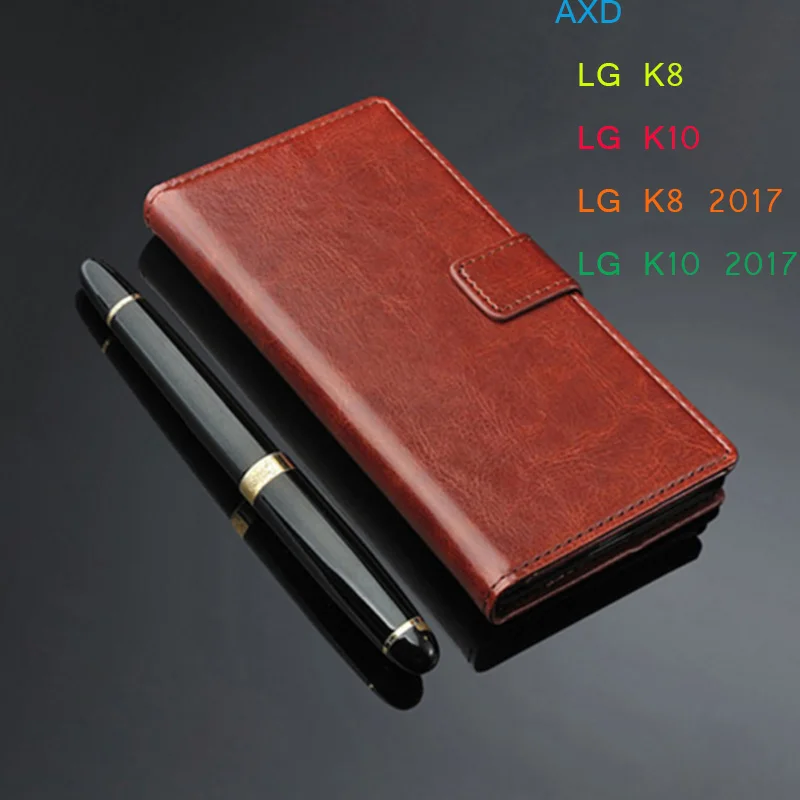 

Coque Flip Cases For LG K8 k10 Wallet PU Leather Cover For LG K8 Lte K350 K350E K350N K8 2017 K10 2017 phone Case fundas capa