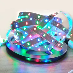 Светодиодная лента 300 светодиодный/5 м 2835 RGB светильник Рождественская Новогодняя струнная лента лампа более яркая, чем 3528 3014 дешевая, чем 5050