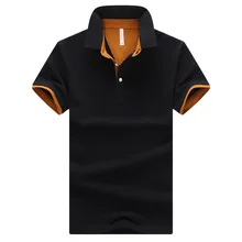 Классический стиль летнее одноцветное поло рубашки мужские хлопковые дышащие короткий рукав Повседневное Мода Большой Размеры футболка-поло
