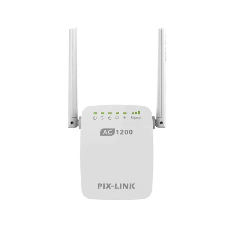 

PIX-LINK 1200Mbps Wifi Range Extender Wireless Repeater Wifi Extender Internet Signal Booster With External Antennas Full Cove