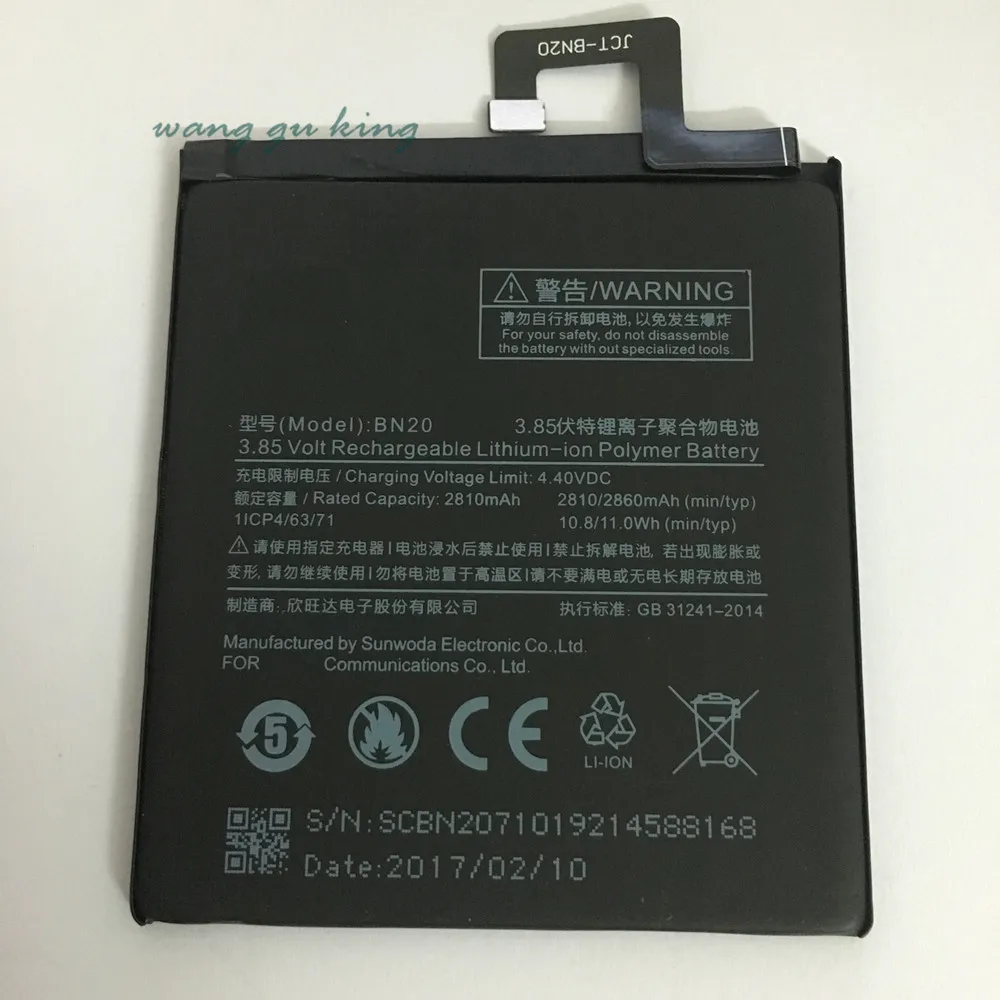 

100% Original Backup new BN20 Battery 2810mAh for Xiaomi Mi 5C M5C Battery In stock With Tracking number