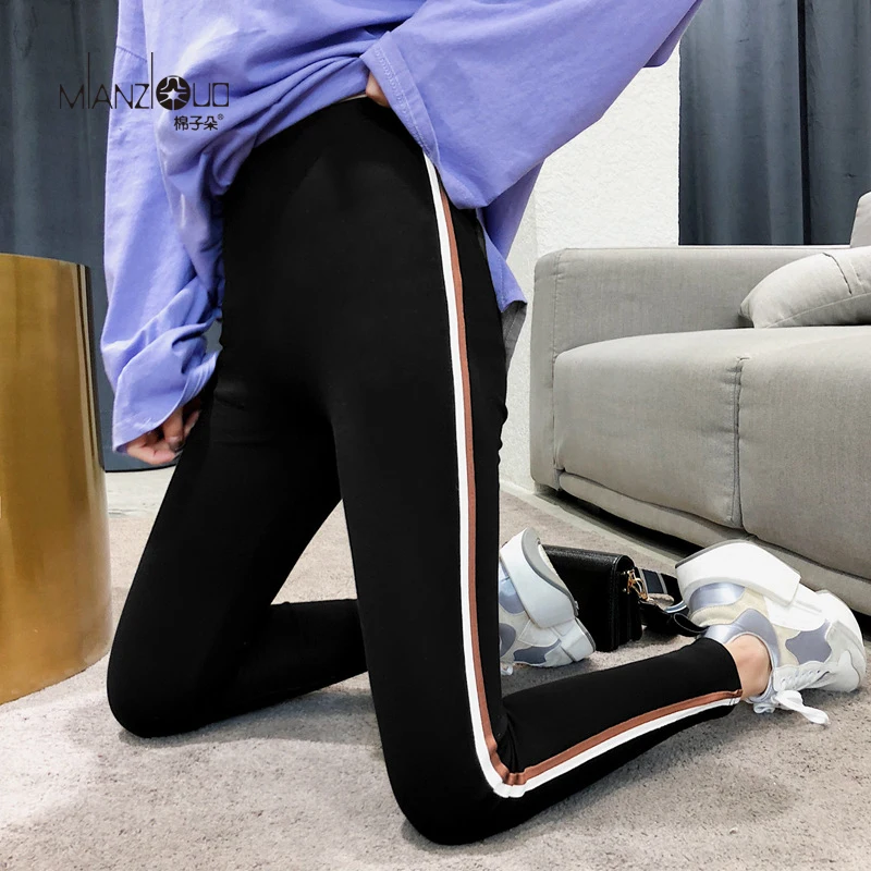 2019 جديد أزياء المرأة الربيع و الصيف مرونة عالية و نوعية جيدة ضئيلة اللياقة البدنية Capris الشارع الشهير طماق سراويل قطنية 2019 جديد أزياء المرأة الربيع و الصيف مرونة عالية و نوعية جيدة ضئيلة اللياقة البدنية Capris الشارع الشهير طماق سراويل قطنية